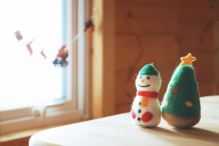 クリスマスのリビング