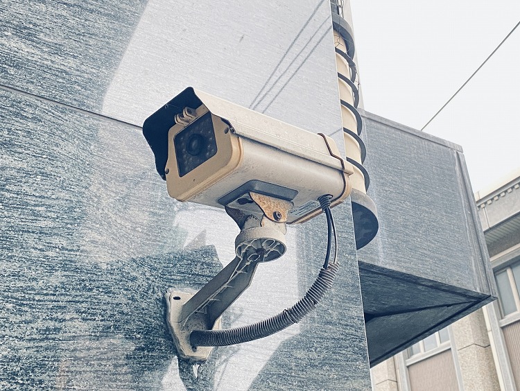防犯対策の監視カメラ